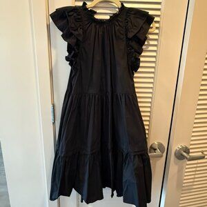 Ulla Johnson Joan Dress Size 2 Black Worn Once